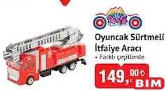 AYA TOYS OYUNCAK SÜRTMELİ İTFAİYE ARACI